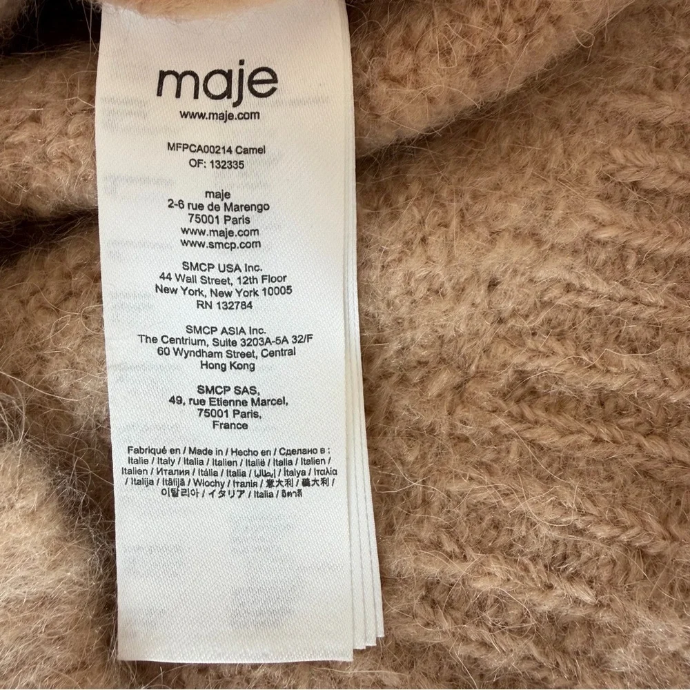 Maje Brushed Mohair Cardigan size 3/ US L